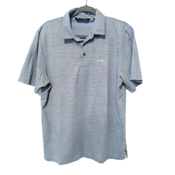 Travis Matthew Other - Travis Matthew Men's Golf Polo Shirt Blue Grey Stripes